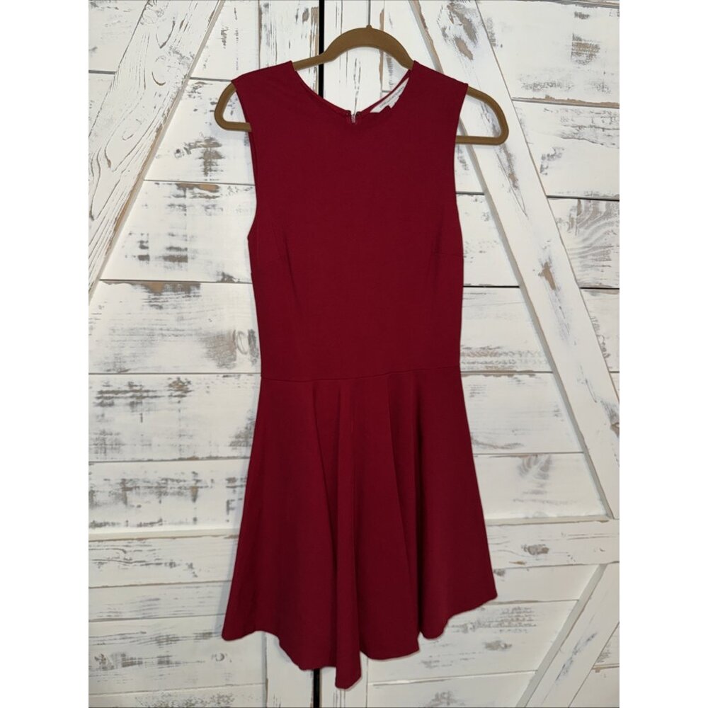 Diane Von Furstenberg DVF | Dress Jeannie Red Fit Flare Sleeveless Short- Size 8